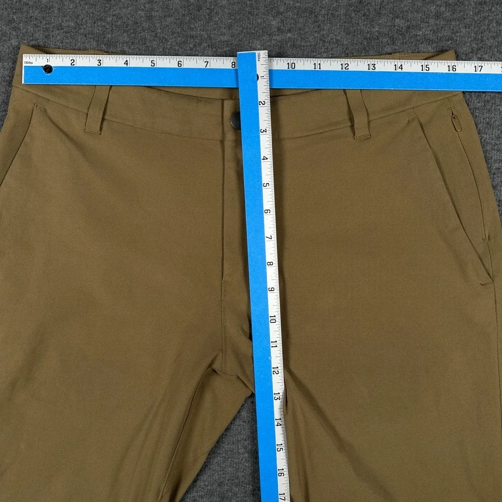 Lululemon Pants Men 32x30 Khaki Commission Classic 5 Pocket Trouser Warpstreme * - Picture 9 of 12